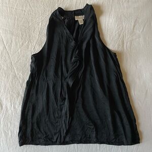 Vintage 90s kenar sleeveless black silk tank top